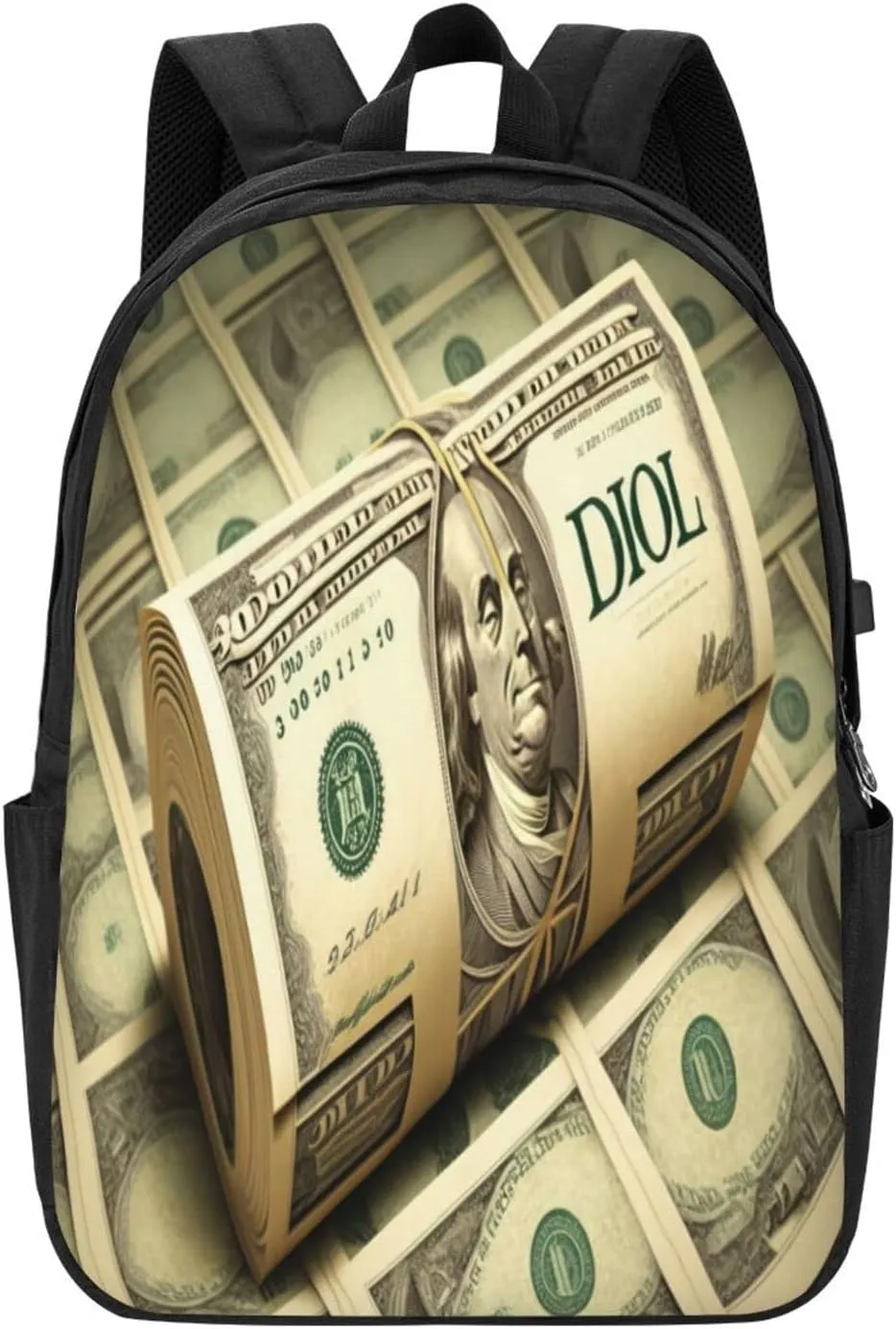 100 Dollar Travel Laptop Backpack - Durable Business Laptops Backpack with USB Charging Port