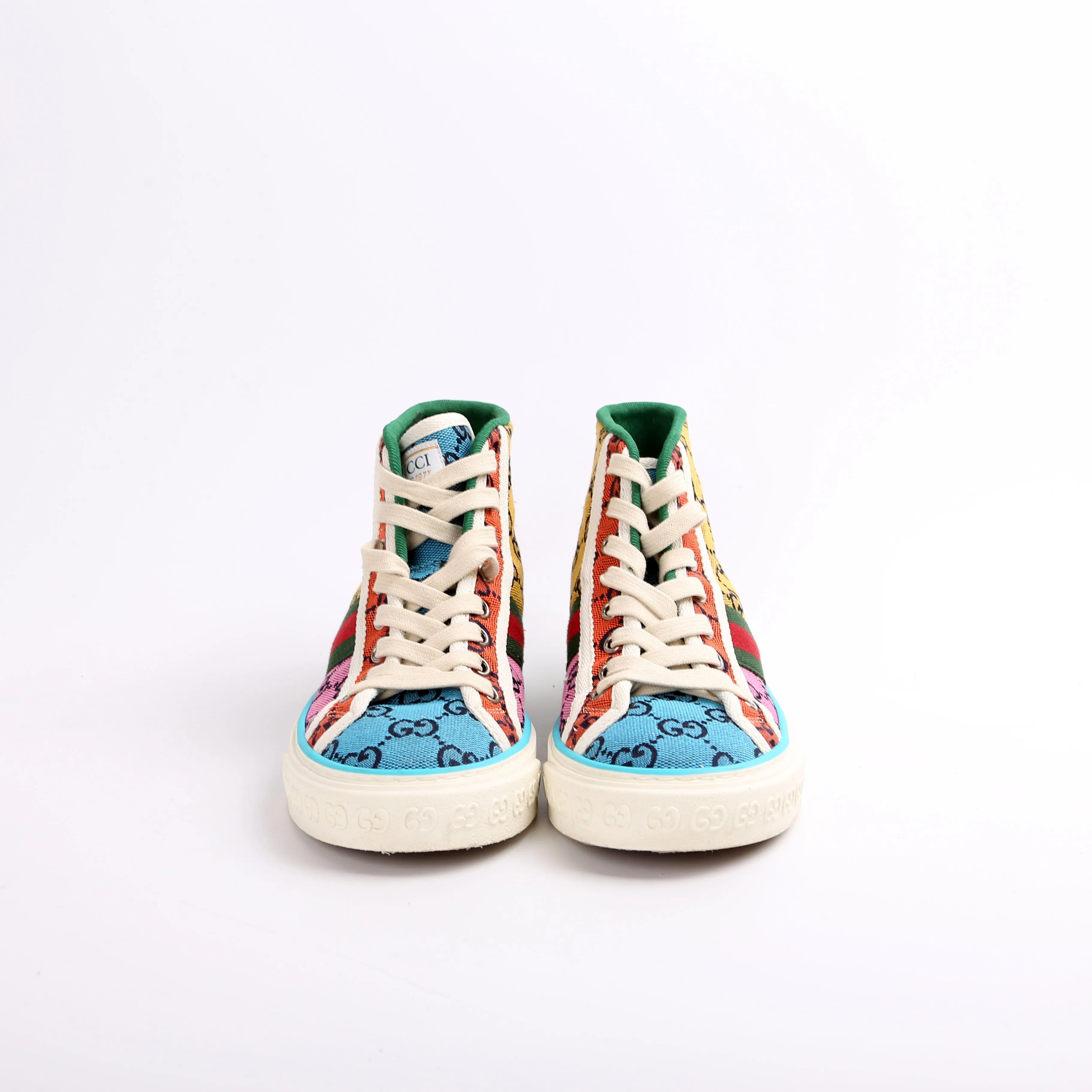 1977 GG Multicolor High Top Sneakers Size 36