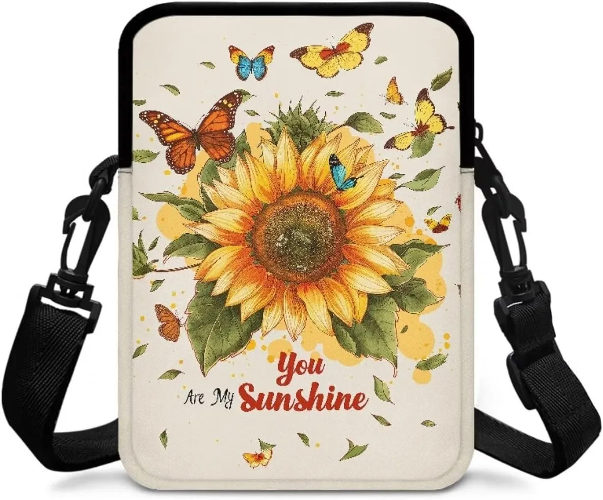 2 Layer Crossbody Bag, Lightweight Shoulder Bag Messenger Bag Purses for Girls Boys