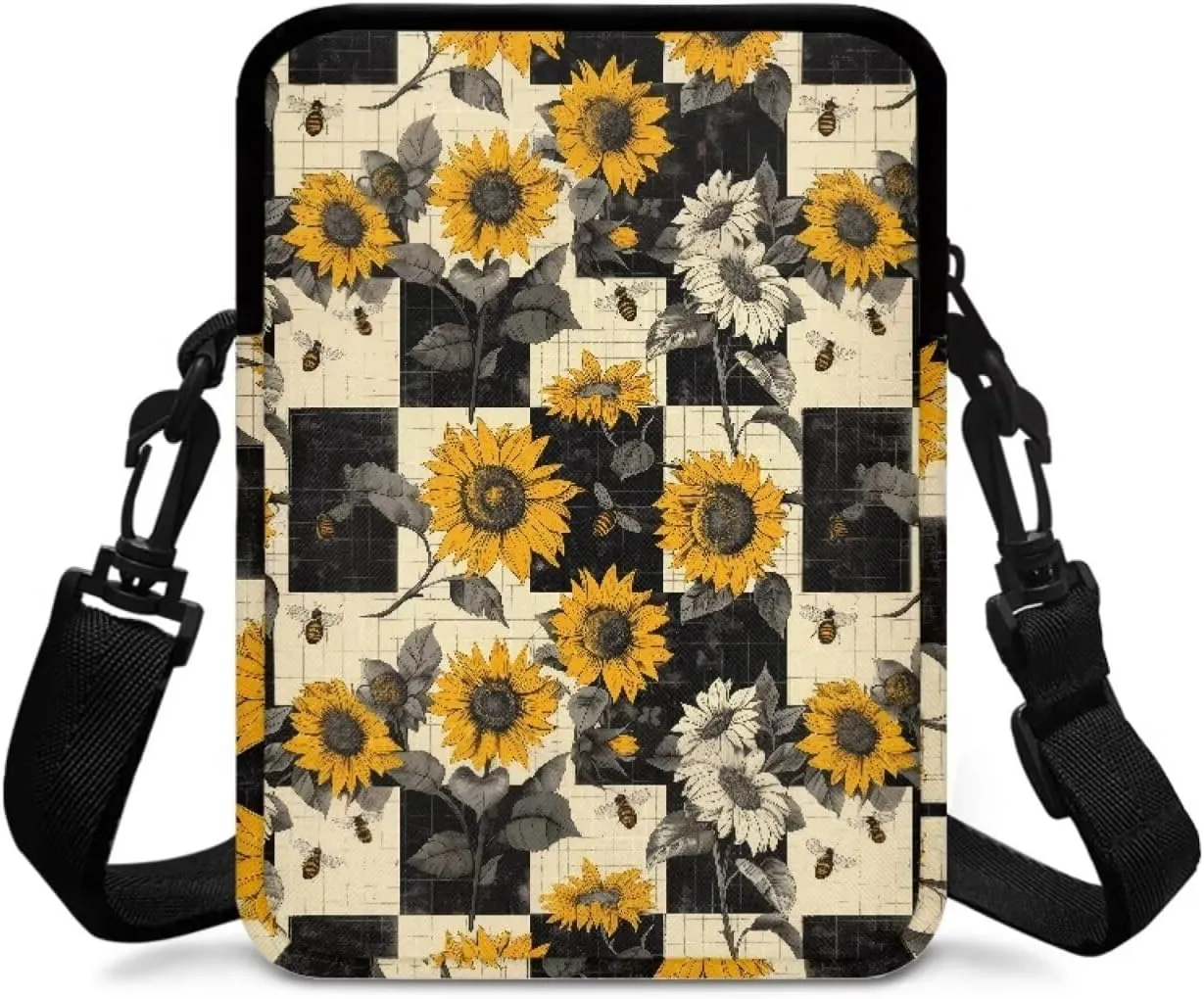 2 Layer Crossbody Bag, Lightweight Shoulder Bag Messenger Bag Purses for Girls Boys