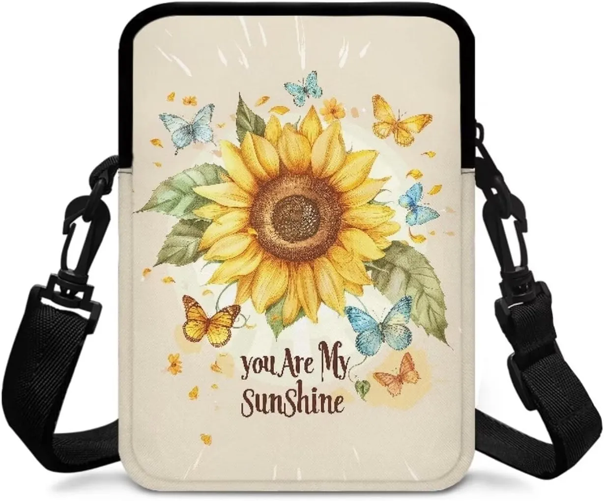 2 Layer Crossbody Bag, Lightweight Shoulder Bag Messenger Bag Purses for Girls Boys