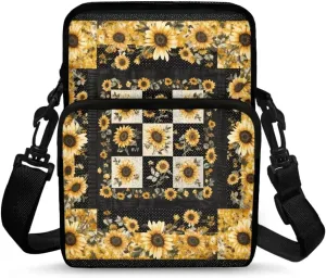 2 Layer Crossbody Bag, Lightweight Shoulder Bag Messenger Bag Purses for Girls Boys