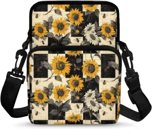 2 Layer Crossbody Bag, Lightweight Shoulder Bag Messenger Bag Purses for Girls Boys