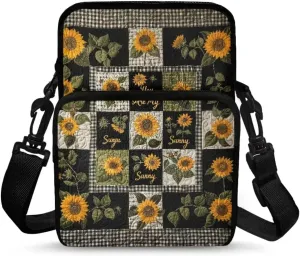 2 Layer Crossbody Bag, Lightweight Shoulder Bag Messenger Bag Purses for Girls Boys