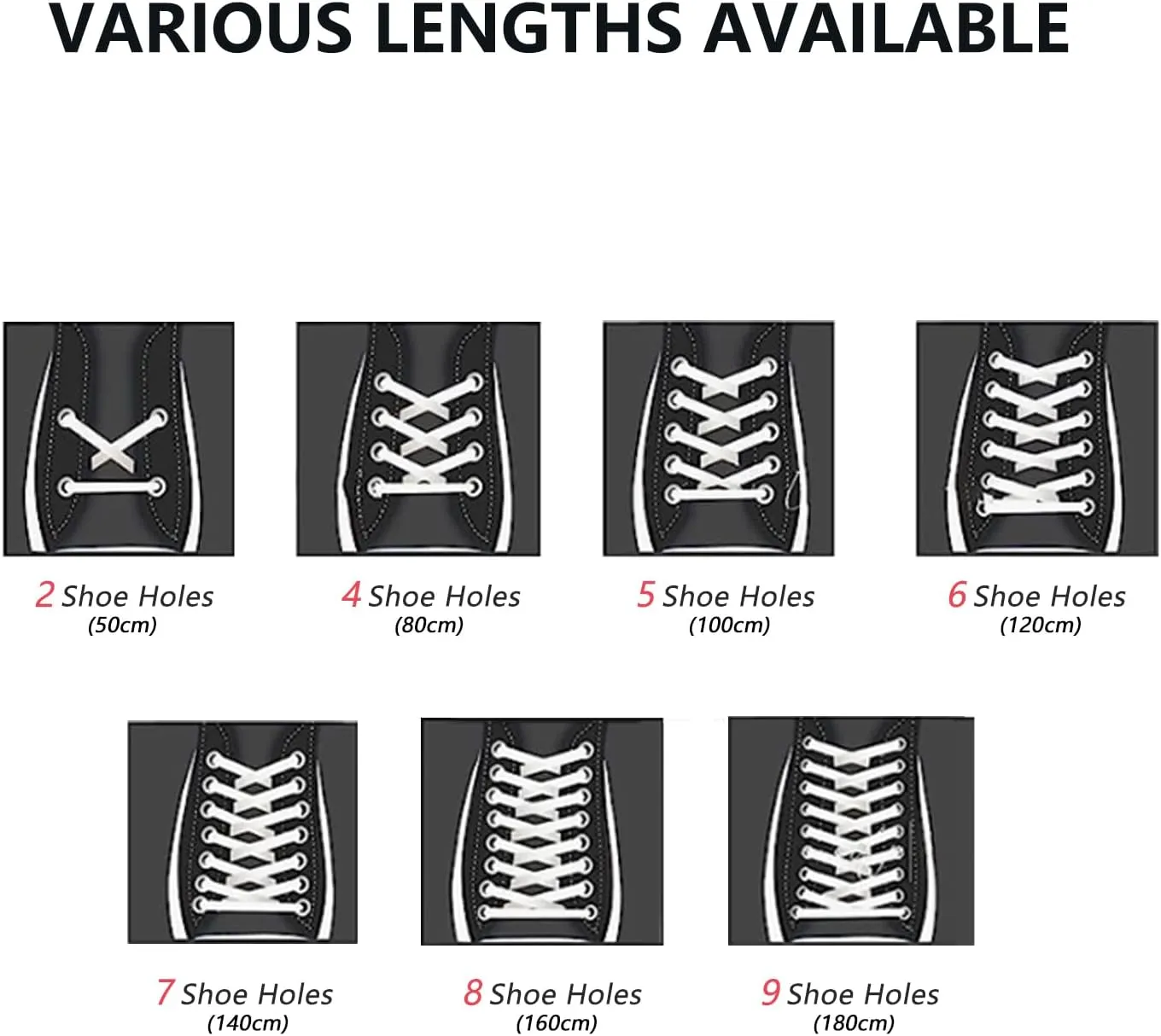 3 Pair Flat Shoe Laces for Sneakers Colored 5/16 Athletic Shoelace Running Shoes Boots Strings Replacement