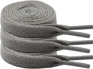 3 Pair Flat Shoe Laces for Sneakers Colored 5/16 Athletic Shoelace Running Shoes Boots Strings Replacement