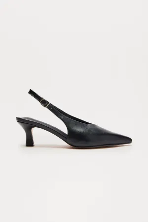 Allura Kitten Heel Pumps - Black