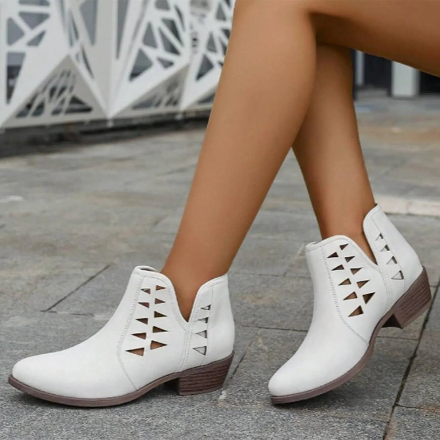 Ankle Boots for Women Fall Boots for Women 2024 Fashion Women Low Ankle Pointed Toe Ankle Ladies Shoes Leisure Dressy