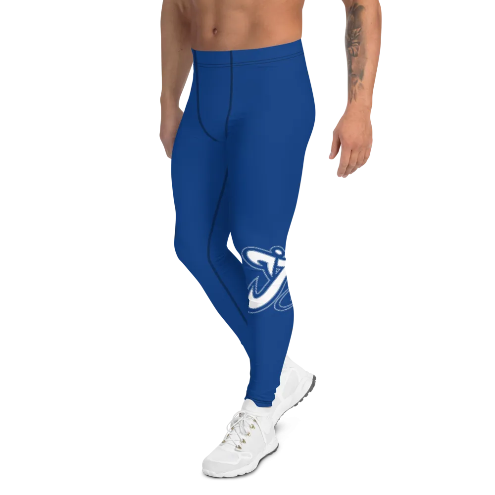 Athletic Apparatus Blue 2 White logo V3 Men's Leggings