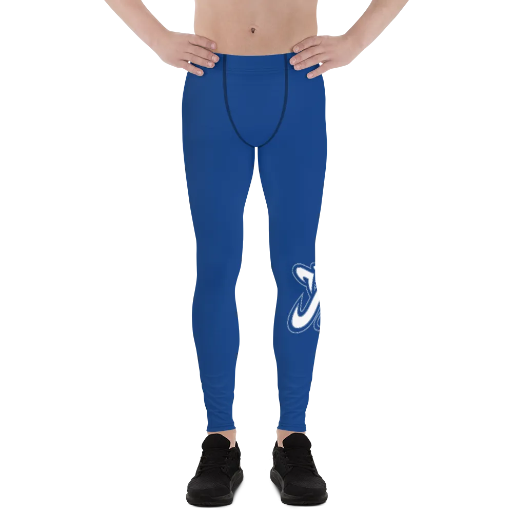 Athletic Apparatus Blue 2 White logo V3 Men's Leggings