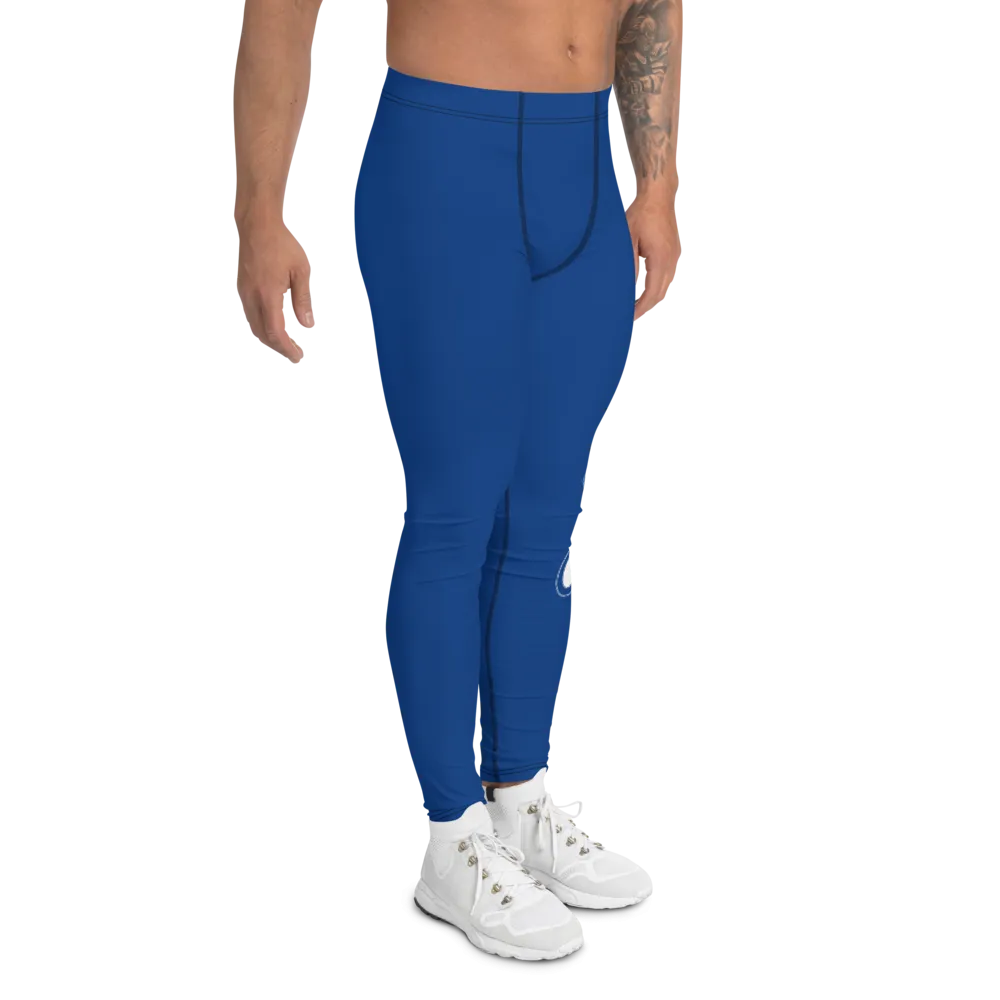 Athletic Apparatus Blue 2 White logo V3 Men's Leggings