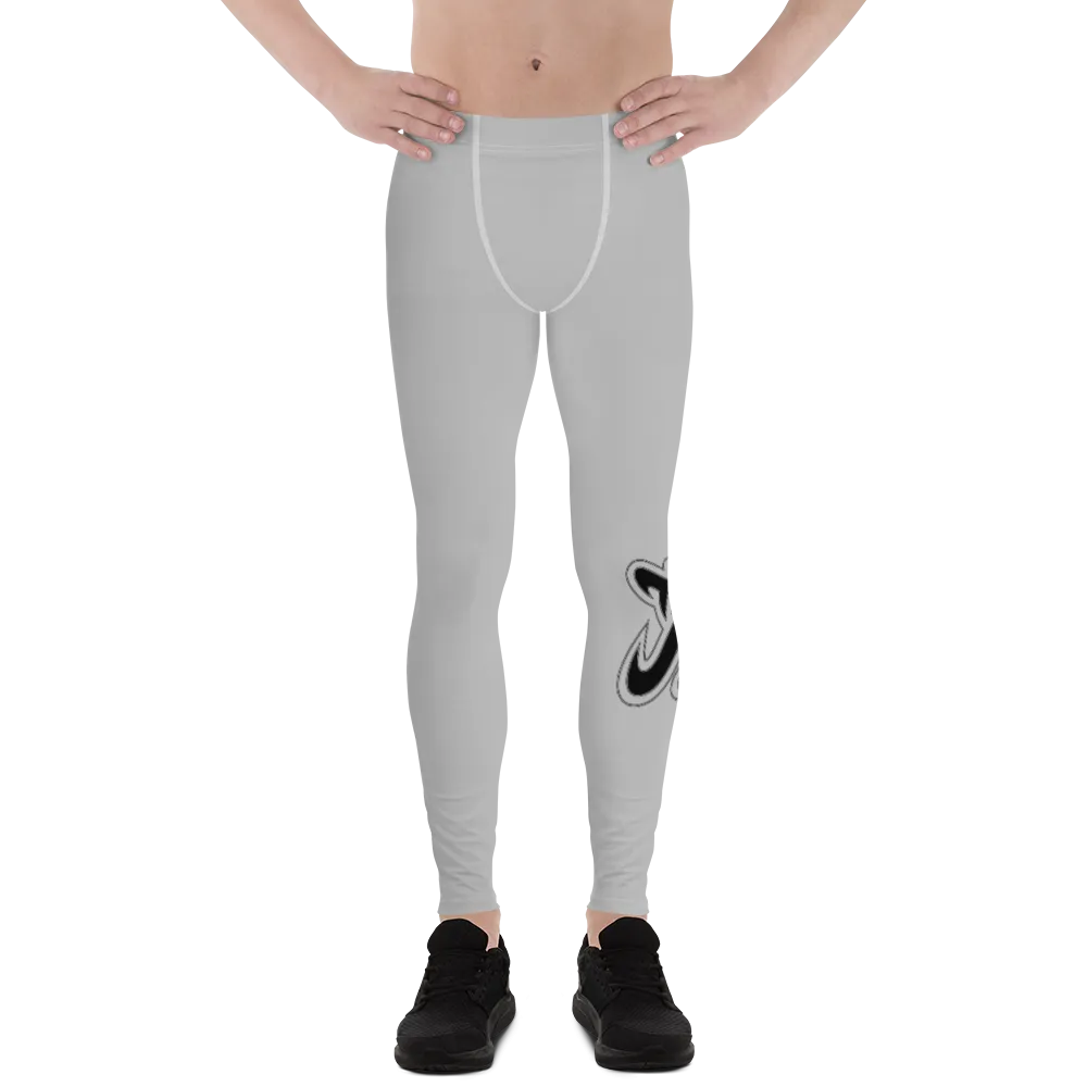 Athletic Apparatus Grey 2 Black logo White stitch V3 Men's Leggings