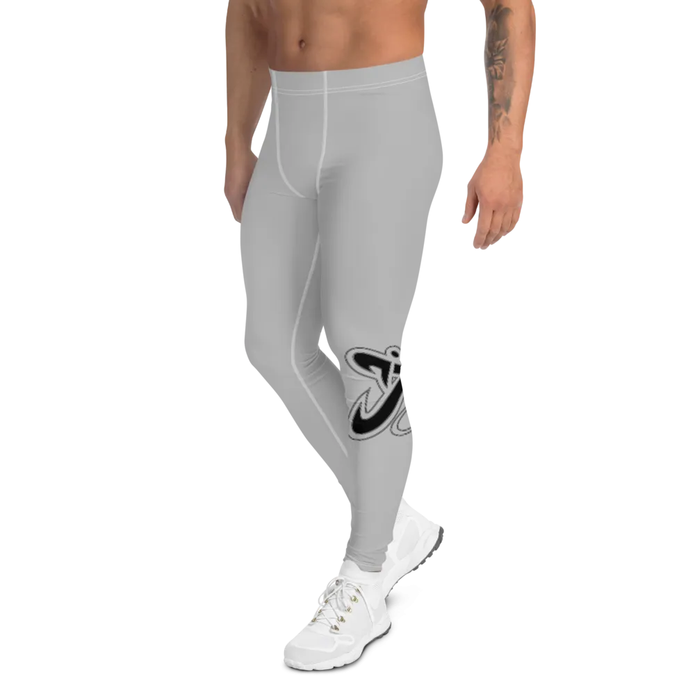 Athletic Apparatus Grey 2 Black logo White stitch V3 Men's Leggings
