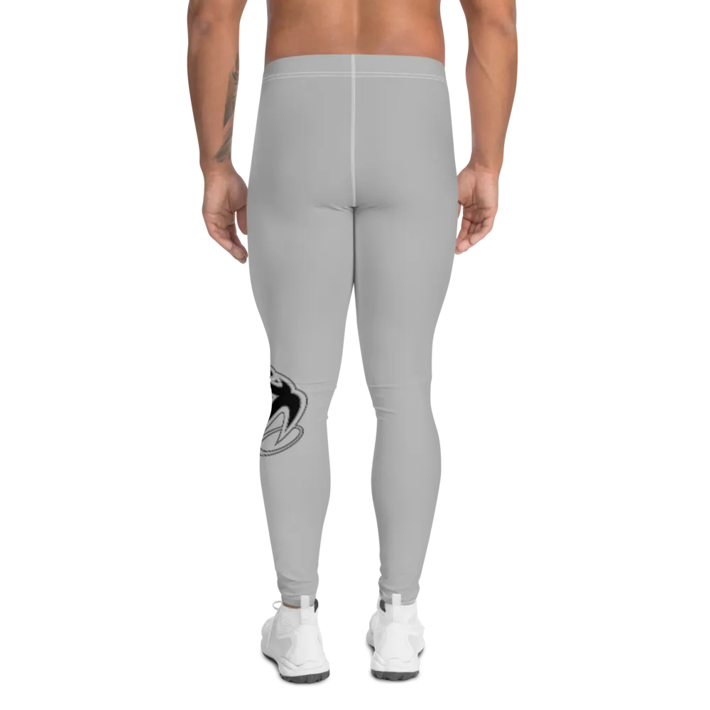 Athletic Apparatus Grey 2 Black logo White stitch V3 Men's Leggings