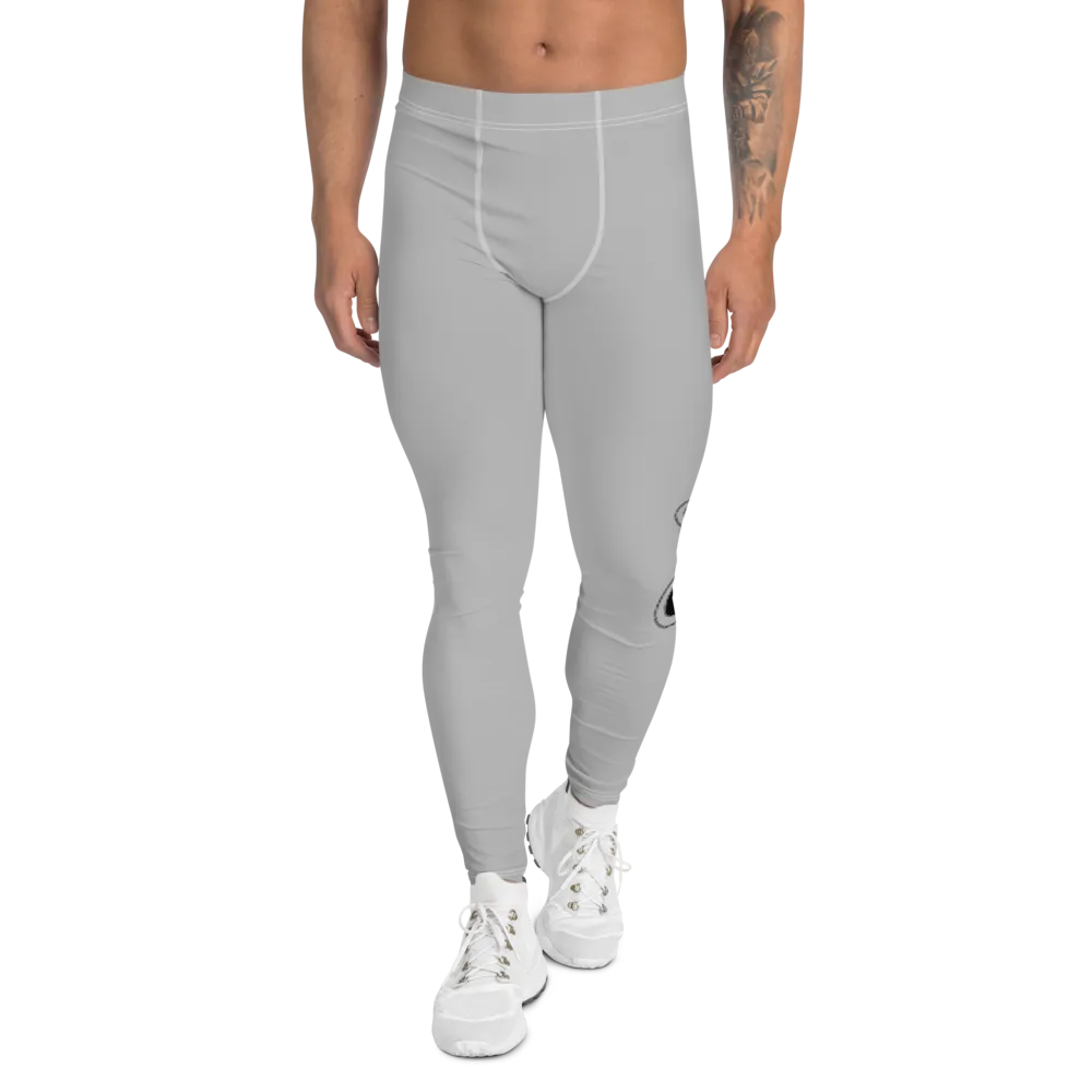 Athletic Apparatus Grey 2 Black logo White stitch V3 Men's Leggings