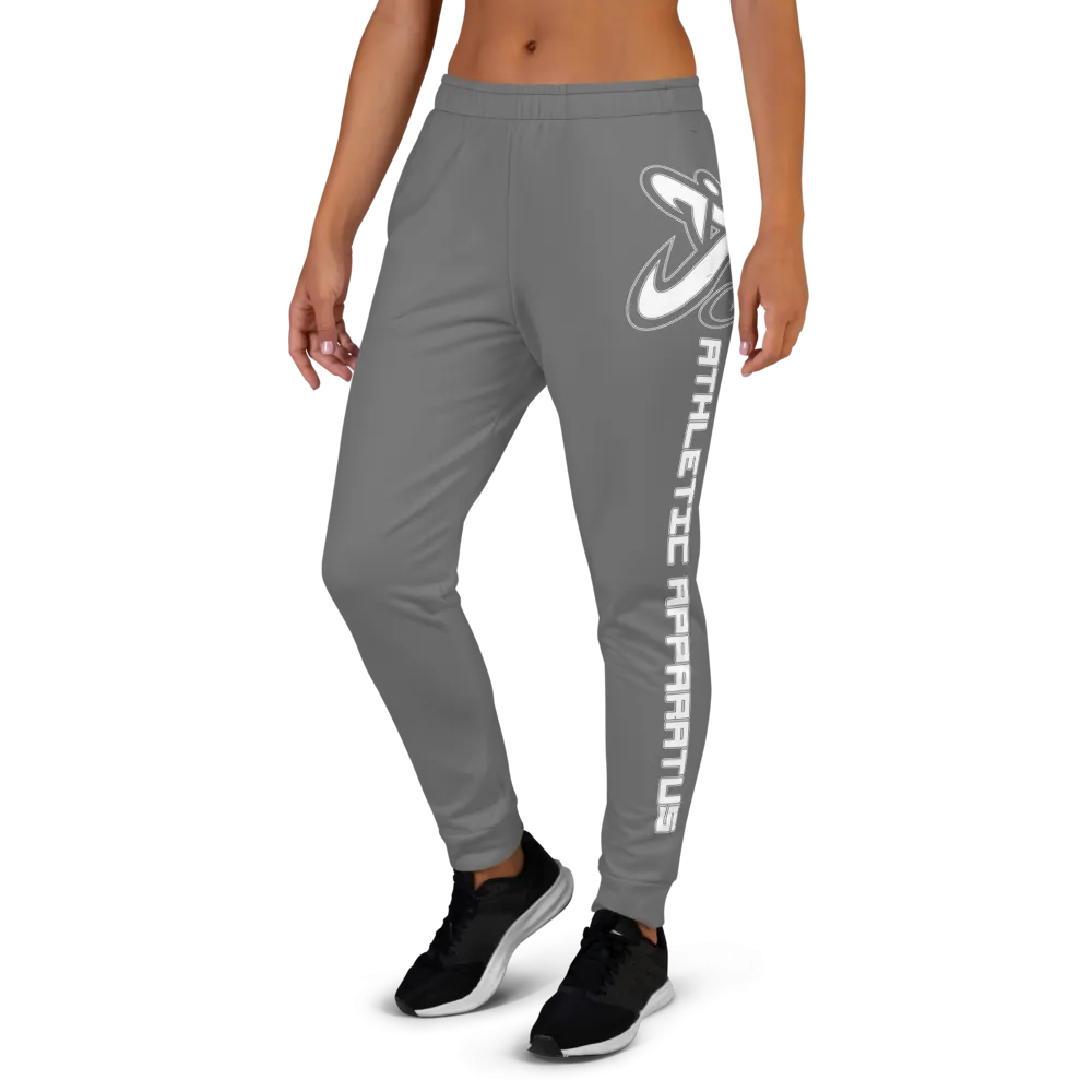 Athletic Apparatus Grey White Logo Women's Joggers
