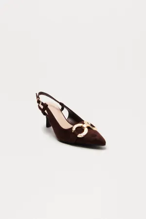 Aven Hardware Pumps - Brown