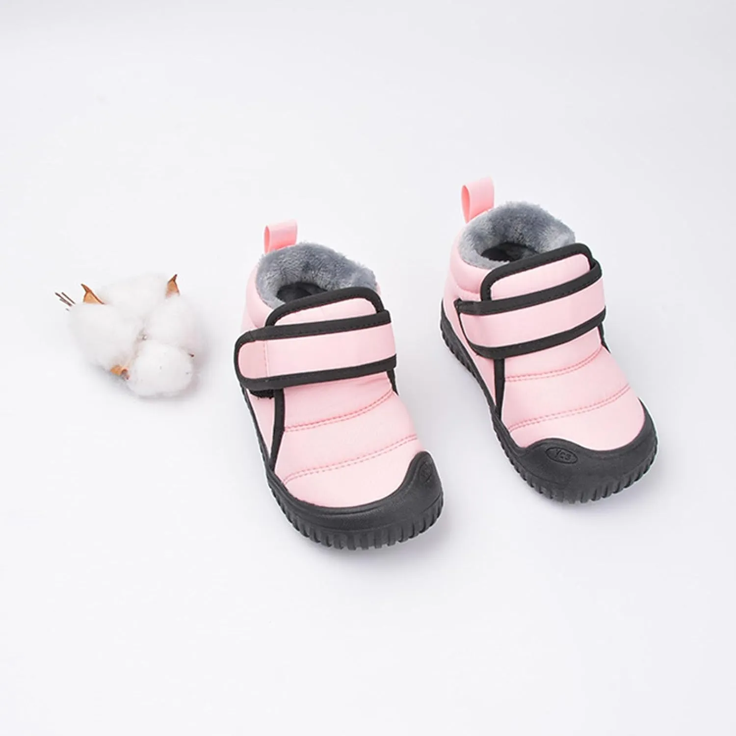 Baby Boys Girls Winter Warm Shoes Cozy Fleece Snow Boots Toddler Non-Slip Walking Shoes Infant Girls Boots Size 3