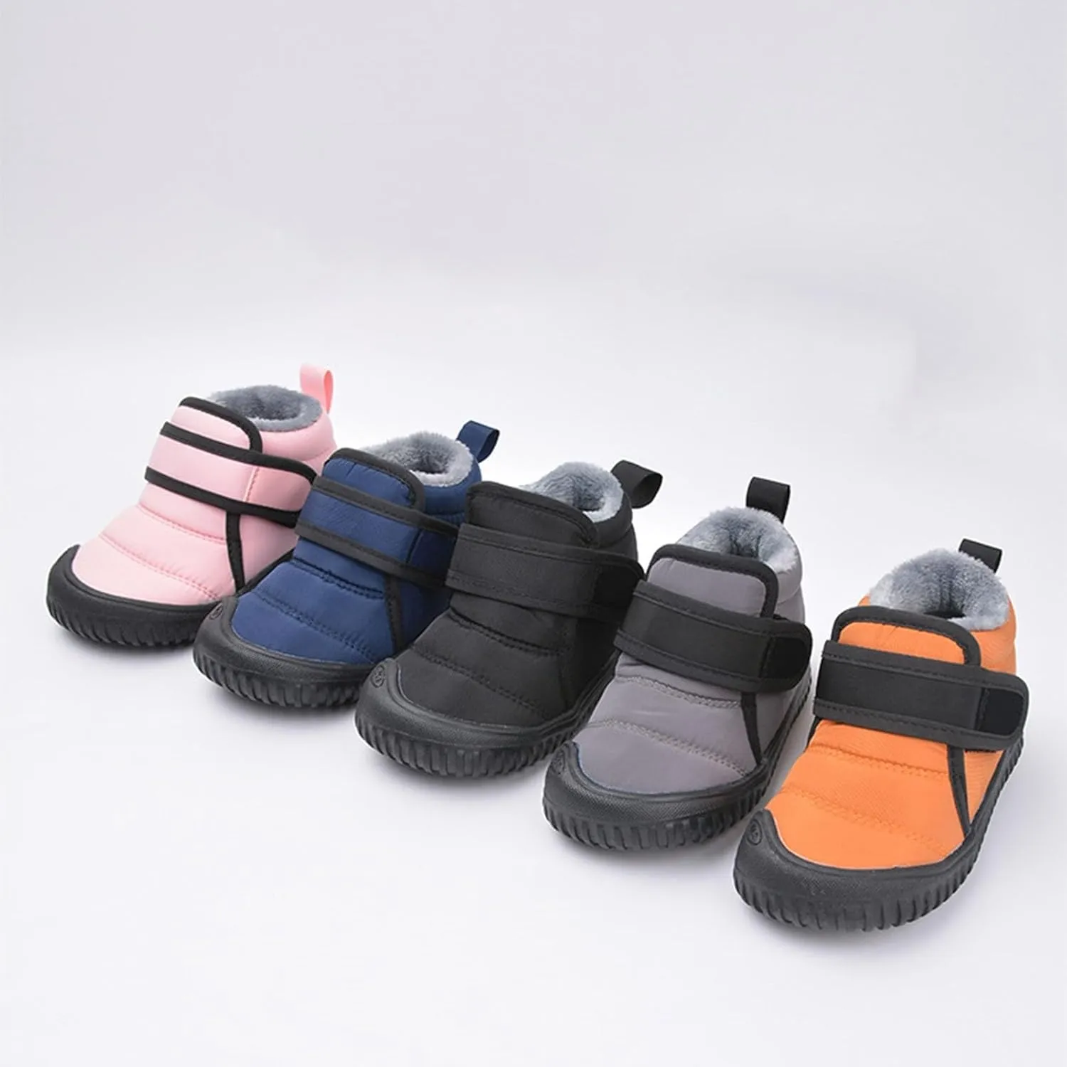 Baby Boys Girls Winter Warm Shoes Cozy Fleece Snow Boots Toddler Non-Slip Walking Shoes Infant Girls Boots Size 3