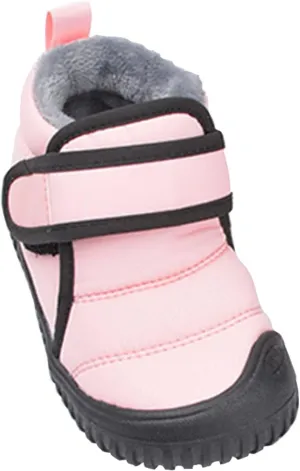 Baby Boys Girls Winter Warm Shoes Cozy Fleece Snow Boots Toddler Non-Slip Walking Shoes Infant Girls Boots Size 3