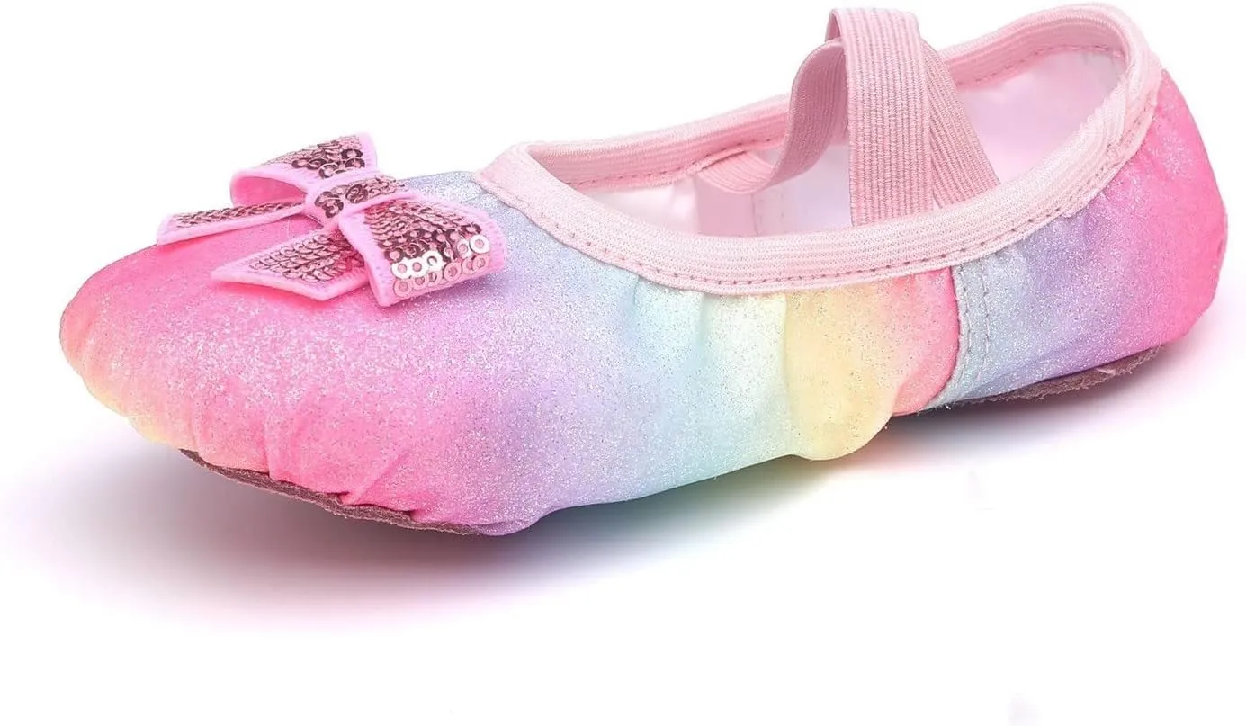 Ballet Shoes for Girls Pin?? Ballet Slippers Canvas Girl Ballet Flat for Toddler/Little Kid/Big Kid,Kids Dance