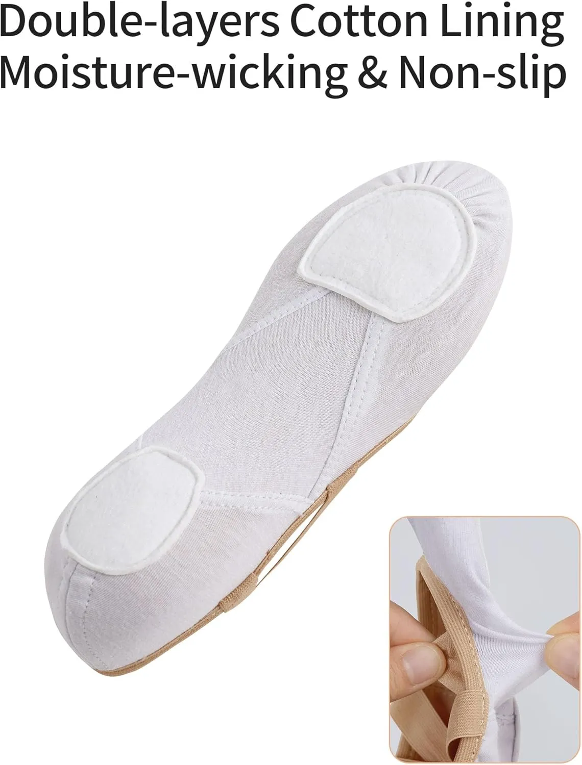 Ballet Shoes for Girls, Stretchy Girls Ballet Slippers for Dance, Gymnastic