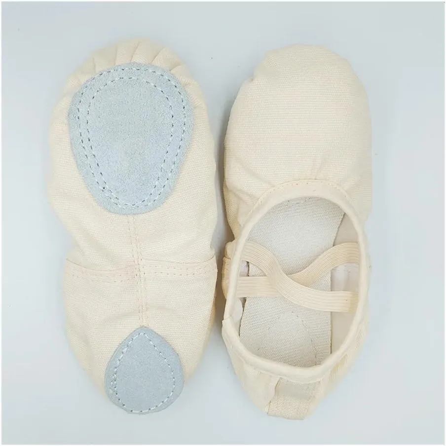 Ballet Shoes for Women Girls Ballet Slippers Flats Canvas Ballet Yoga Shoes for Toddler Little Kid Ballerinas(Black,EU22)