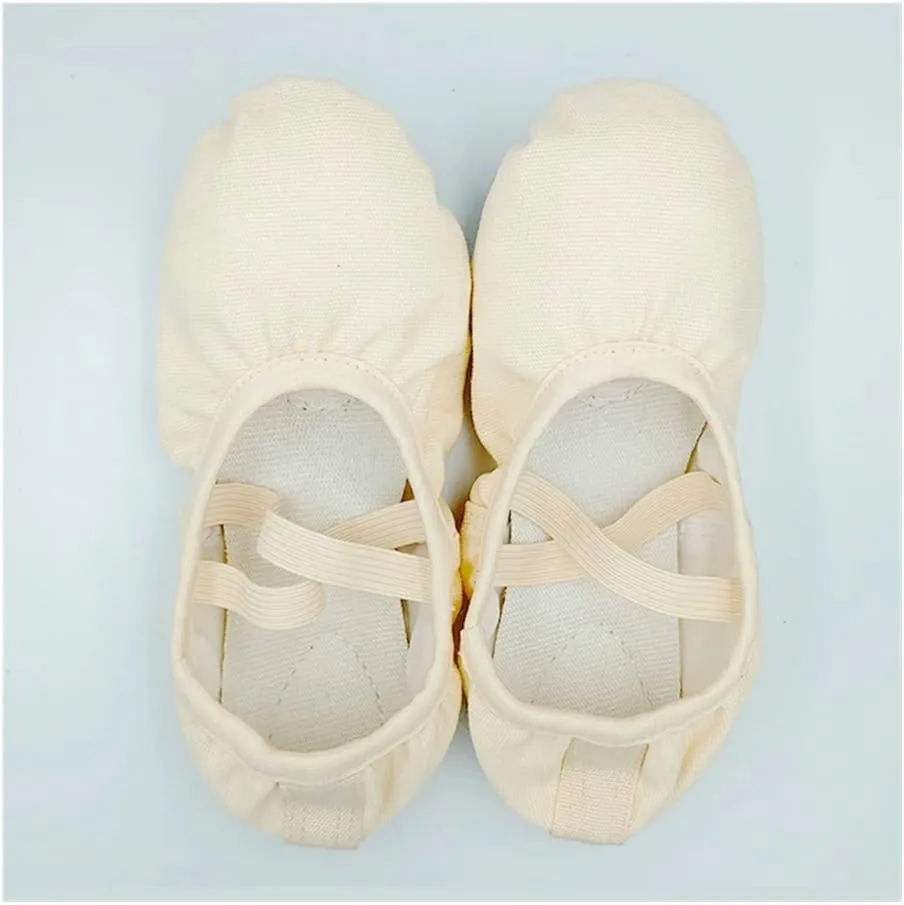 Ballet Shoes for Women Girls Ballet Slippers Flats Canvas Ballet Yoga Shoes for Toddler Little Kid Ballerinas(Black,EU22)
