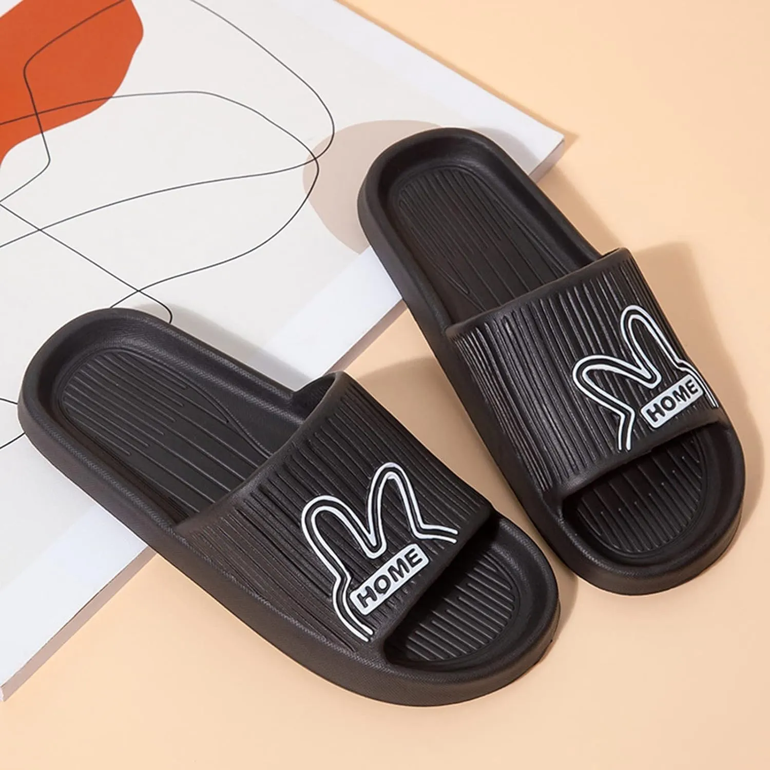 Bathroom Slippers Men Shower Shoes Women Slides for Men Womens Slides Ultra Comfort Travel Indoor Outdoor Slippers