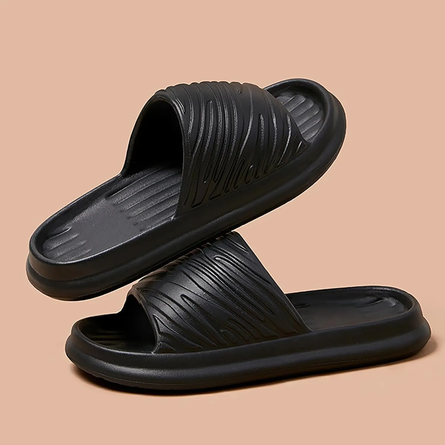 Bathroom Slippers Shower Flip Flops for Men Shower Shoes for Living Room Pool Beach Spa Public Showers