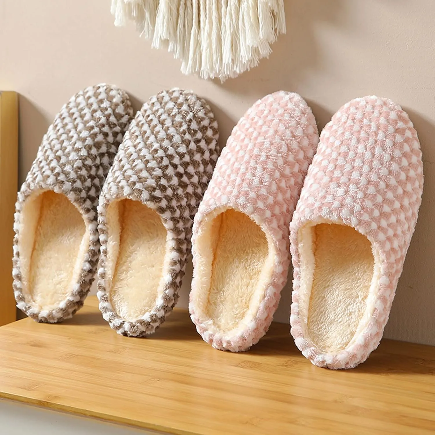 Bedroom Slippers for Women Sexy Women's House Shoes Slippers Womens Slippers Size 10 with Arch Support Cloud Slippers for Women Arch Support Matching Family Christmas Pajamas Gifts for Him 2023
