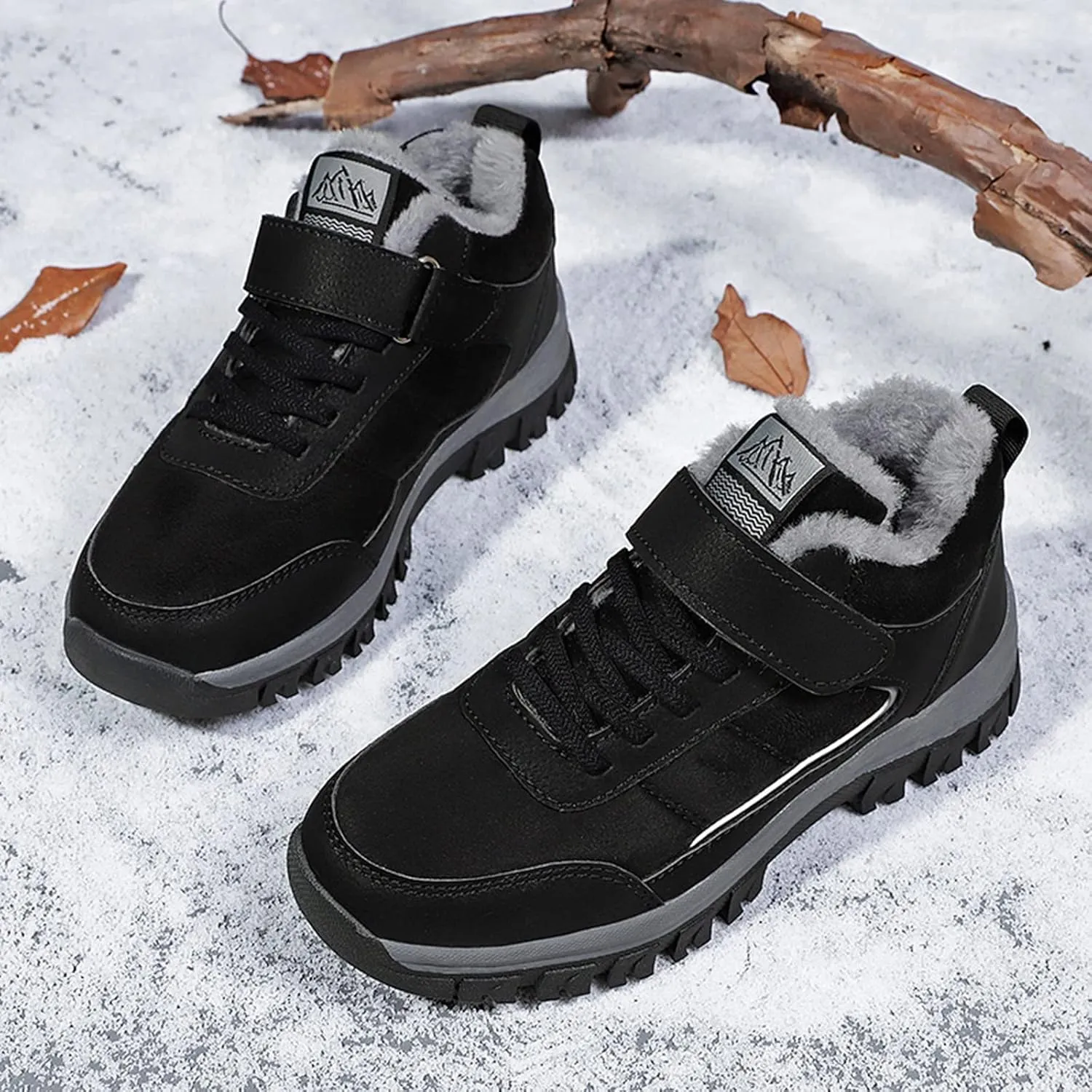 Black Winter Boots for Women Short Non Slip Winter Boots for Women Waterproof Snow Boots Winter Waterproof Slip Resistant Waterproof Work Boots for Women Winter Dress Boot for Women 2023