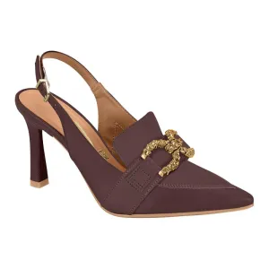 Brown Slingback Heels