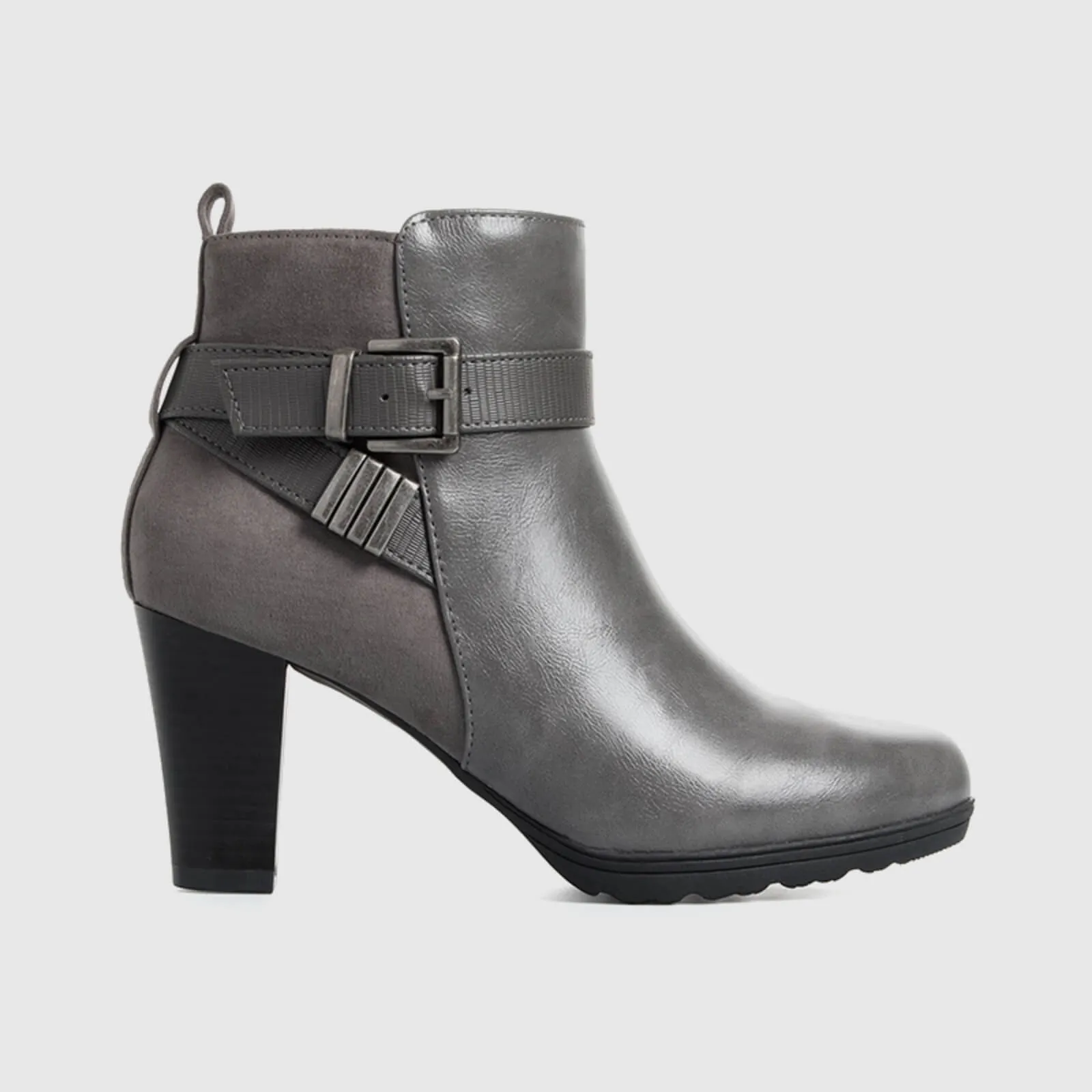 Buckle Strap Ankle Boots