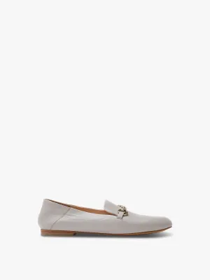 Camille Stone Leather Loafers