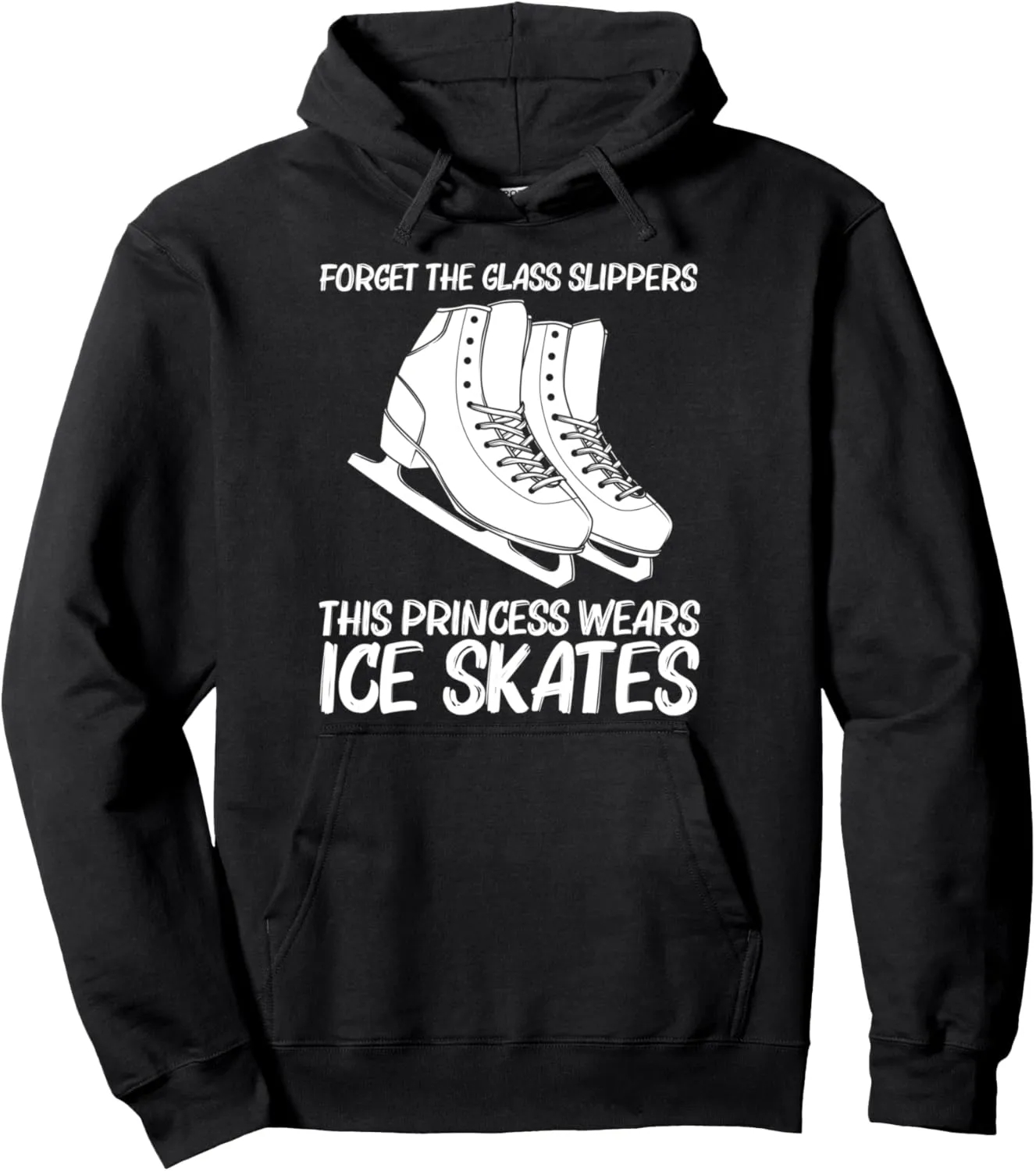 Cool Figure Skating For Girls Kid Spin Jump Ice Skate Skater Pullover Hoodie