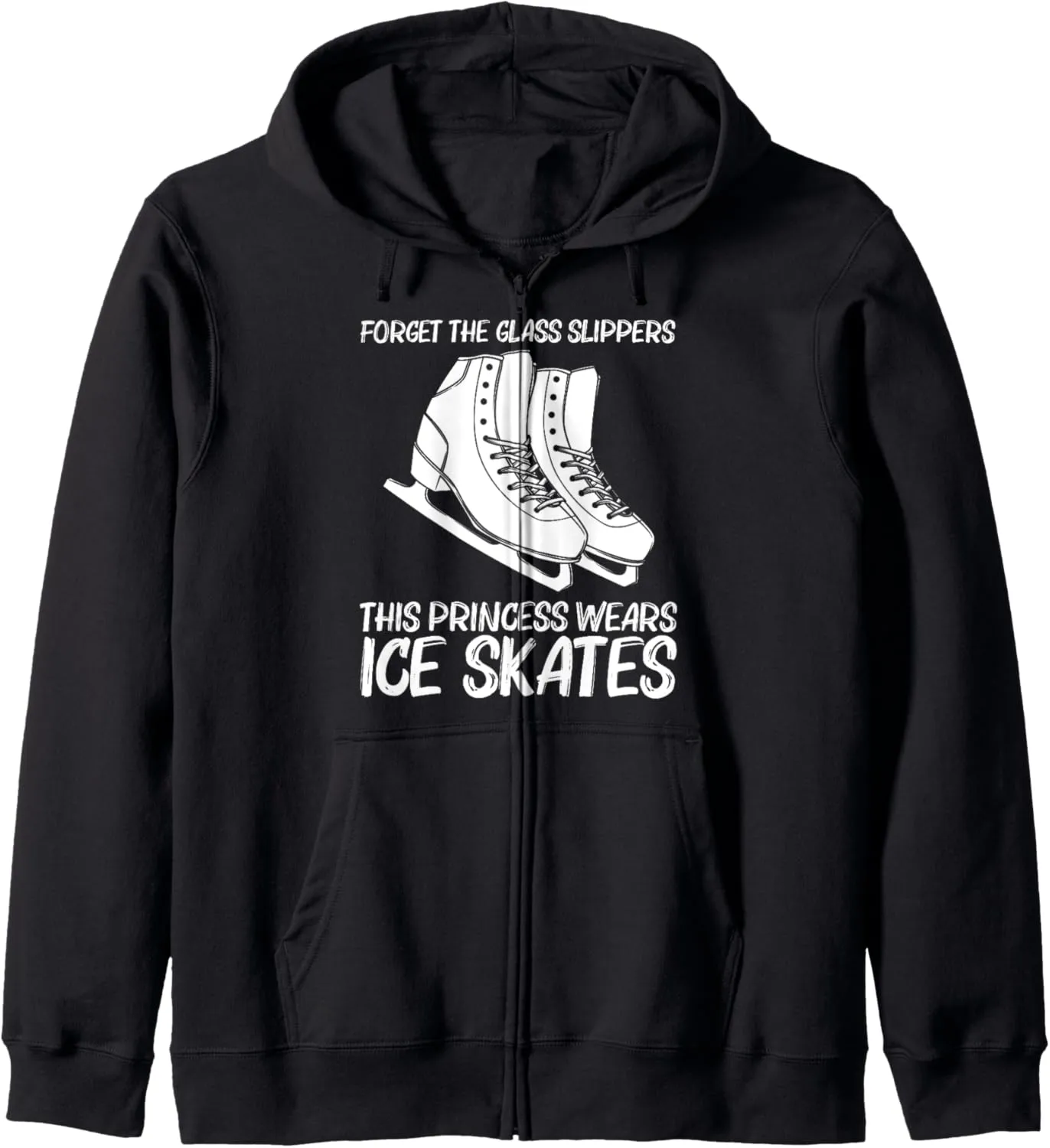Cool Figure Skating For Girls Kid Spin Jump Ice Skate Skater Zip Hoodie