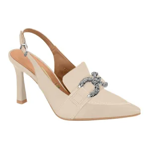 Creme Slingback Heels