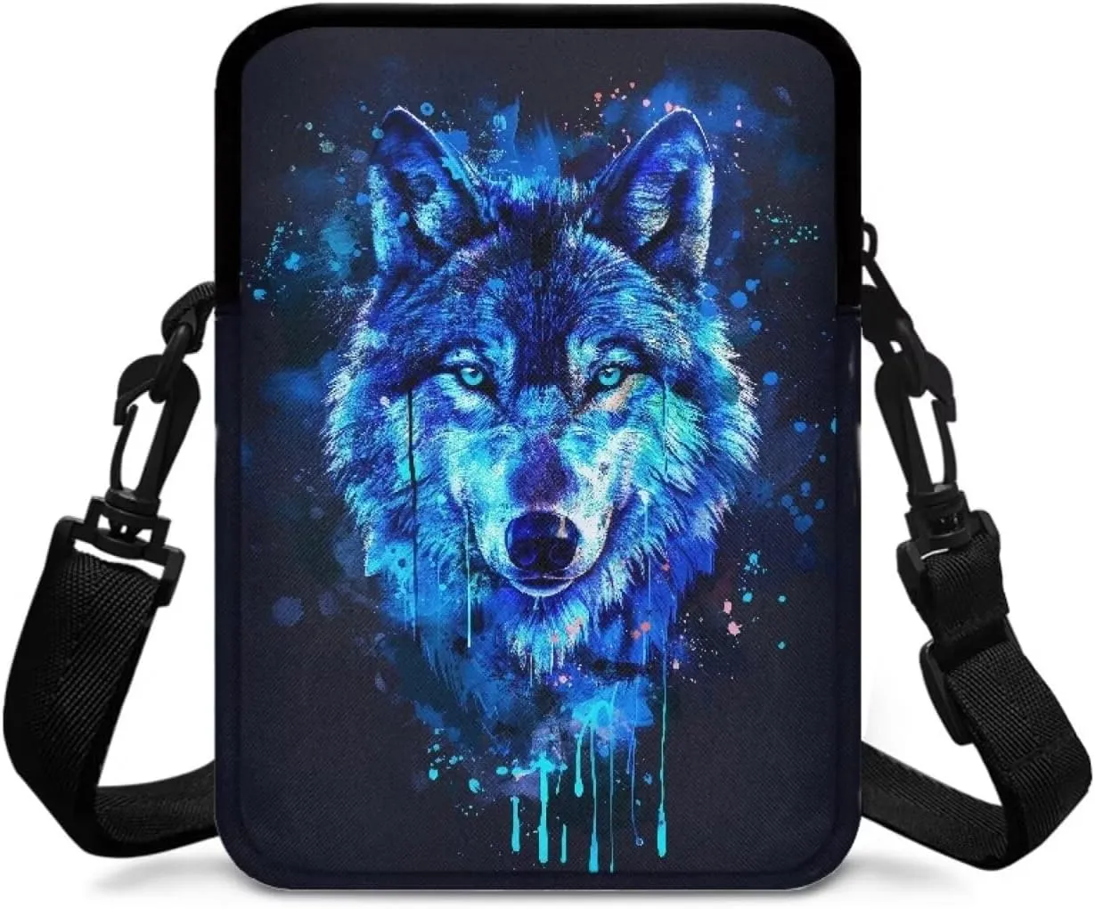 Crossbody Shoulder Bag for Girls, 2 Layer Lightweight Messenger Bag Waist Pouch