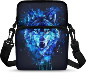 Crossbody Shoulder Bag for Girls, 2 Layer Lightweight Messenger Bag Waist Pouch
