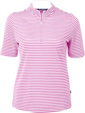 Cutter & Buck Virtue Eco Pique Stripe Recycled Womens Top