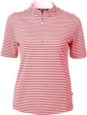 Cutter & Buck Virtue Eco Pique Stripe Recycled Womens Top