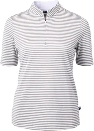 Cutter & Buck Virtue Eco Pique Stripe Recycled Womens Top