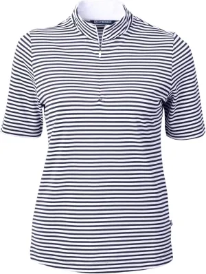 Cutter & Buck Virtue Eco Pique Stripe Recycled Womens Top