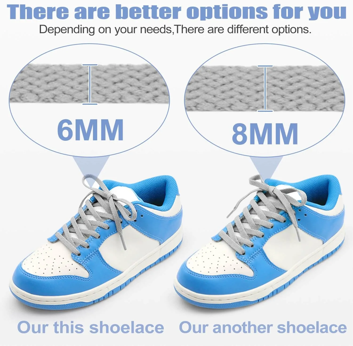 DELELE Flat Shoe Laces for Sneakers: 6/25 inch Narrow Athletic Shoelaces 2 Pair