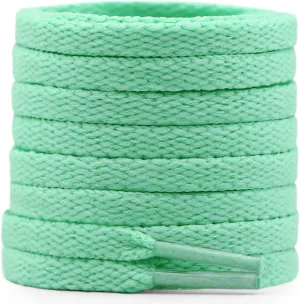 DELELE Flat Shoe Laces for Sneakers: 6/25 inch Narrow Athletic Shoelaces 2 Pair