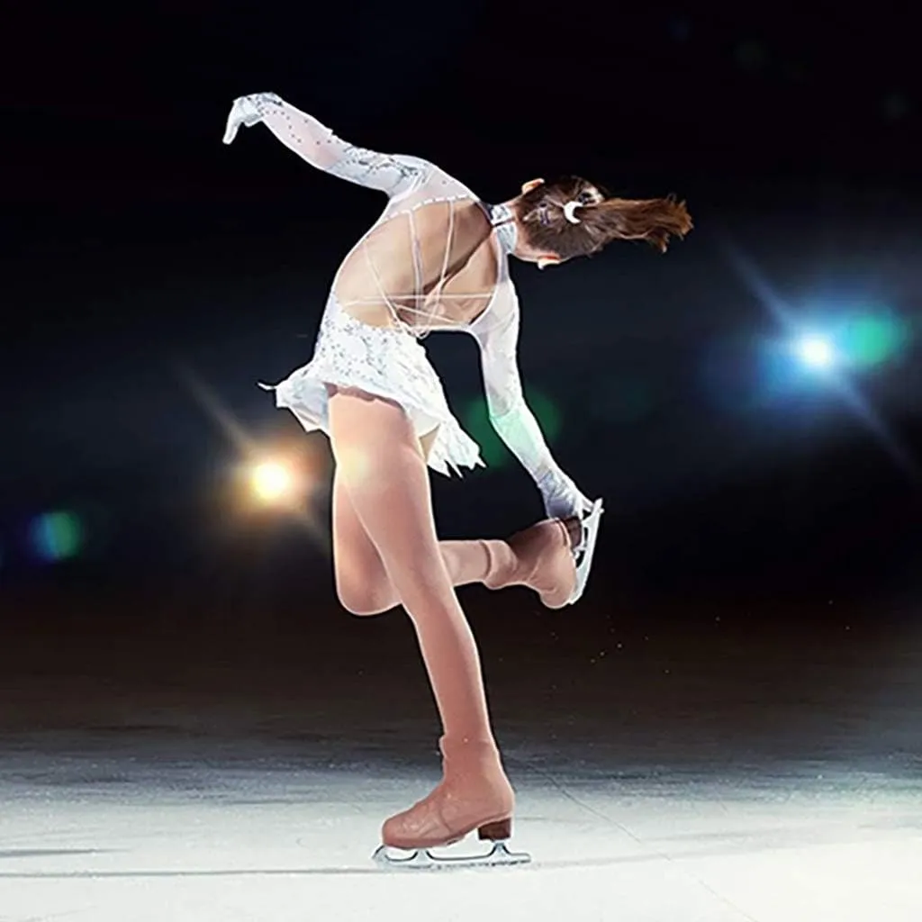 Figure Skating Over The Boot Tights Girls Women Ice Skate Leggings Pants