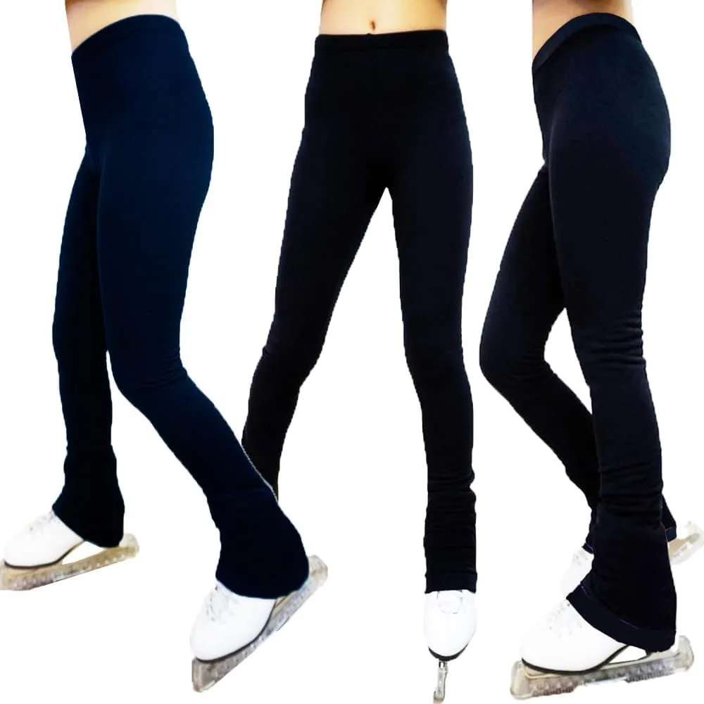 Figure Skating Practice Pants ?C Polar Fleece Thermal Black ?C Blue ?C Purple UGSP2 ice Skating Pants for Girls Women