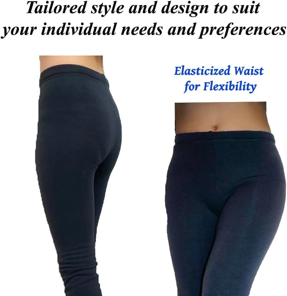 Figure Skating Practice Pants ?C Polar Fleece Thermal Black ?C Blue ?C Purple UGSP2 ice Skating Pants for Girls Women