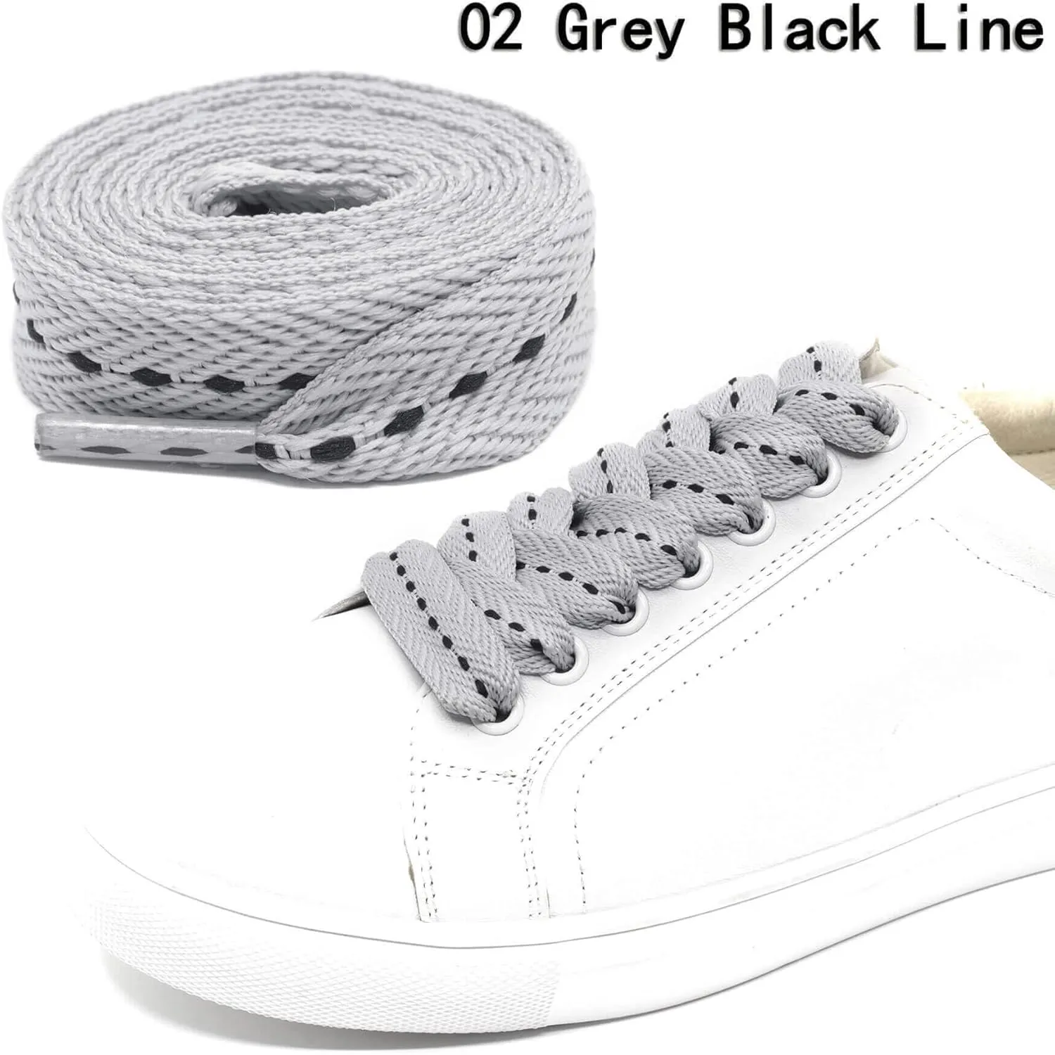 Flat Fat Sneakers Shoelaces: 2 Pair 3/5Inch Extra Wide Thick Shoe Laces